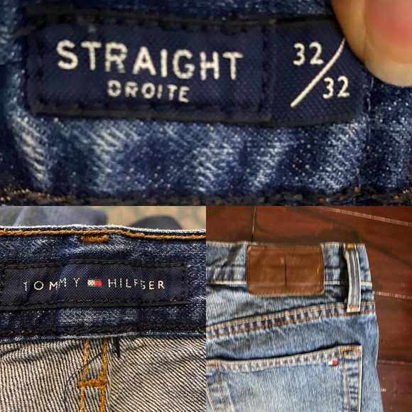 Tommy Hilfiger Straight Leg Jeans Size 32 Blue Denim - Picture 3 of 6